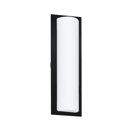 Besa Lighting Barclay 18 Outdoor Sconce, Opal Matte, Black Finish, 2x40W Incandescent 2NW-BARC18-BK